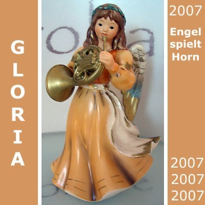 Engel spielt Horn Gloria