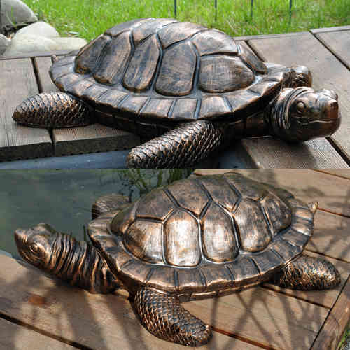 Schildkröte 67 cm lang kupfer