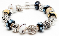 925er Silber - Beads, Glasbeads, Modulglieder - LARENZA -