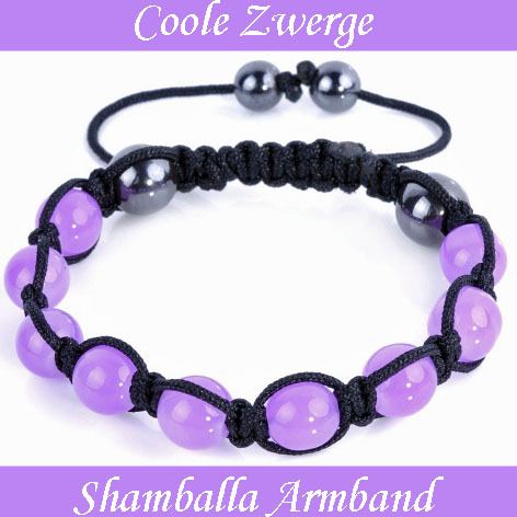 Shamballa Armband lila