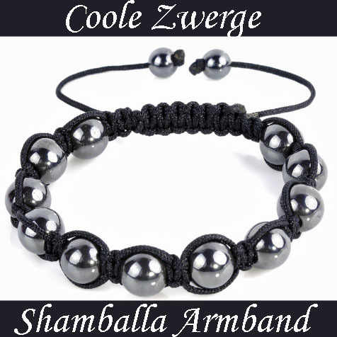 Shamballa Armband schwarz